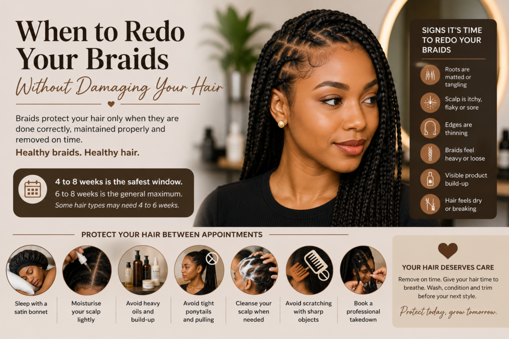 When to Redo Your Braids Without Damaging Your Hair