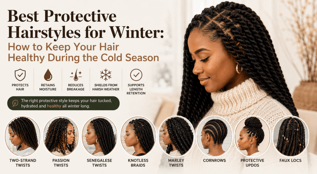 Best Protective Hairstyles for Winter: How to Keep Your Hair Healthy During the Cold Season