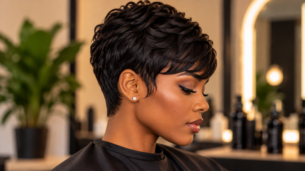 Polished Pixie in the Salon